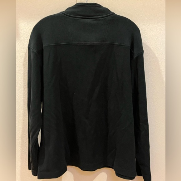 Disneyland Resort Men’s 1/4 Zip Pullover Sweater Embroidered Crest Black Large - Picture 7 of 9